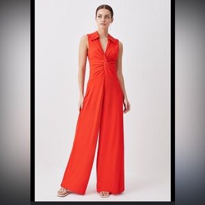 Karen Millen Vibrant Red Jumpsuit